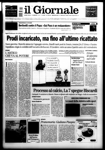 Il giornale : quotidiano del mattino